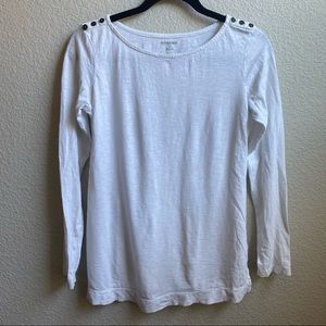 Motherhood Maternity white long sleeve shirt